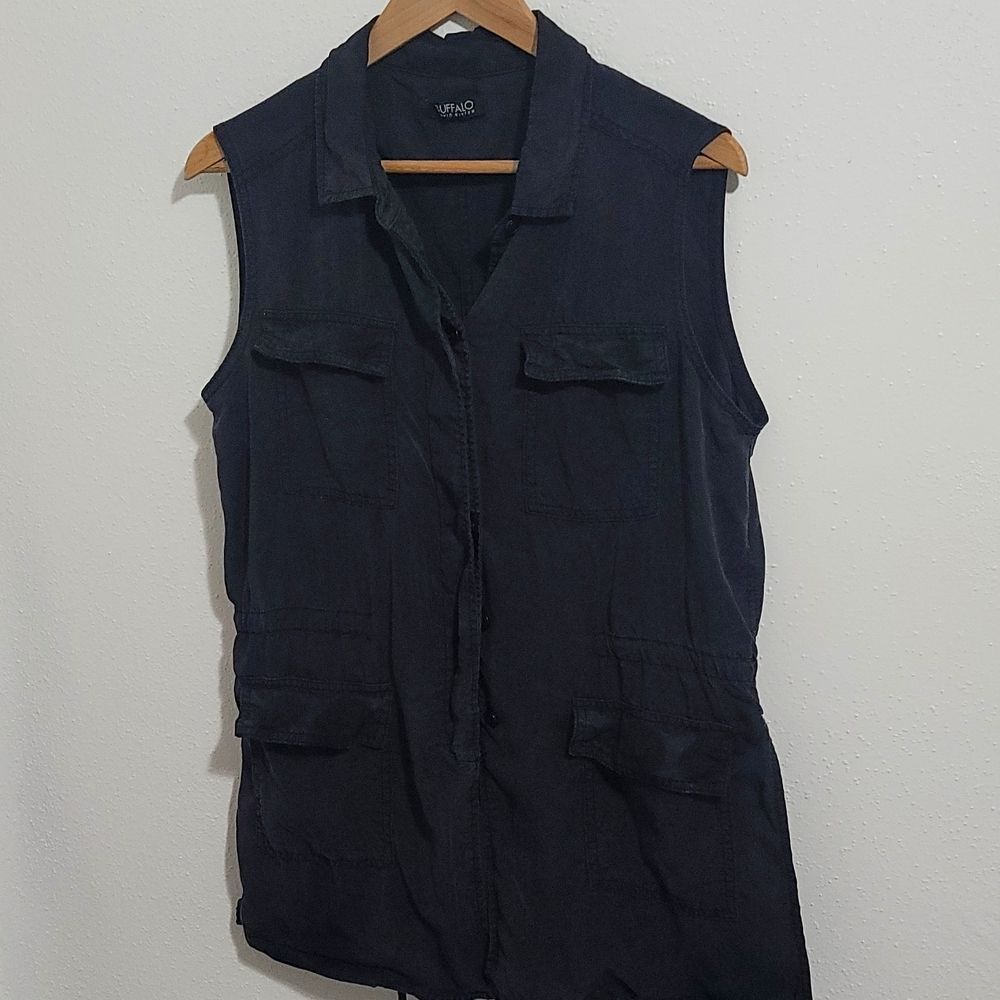 Buffalo David Bitton Drawstring Vest SZ M